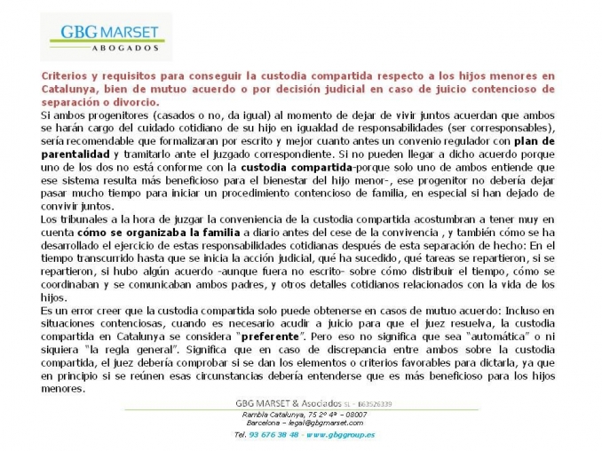  - GBG MARSET & Asociados